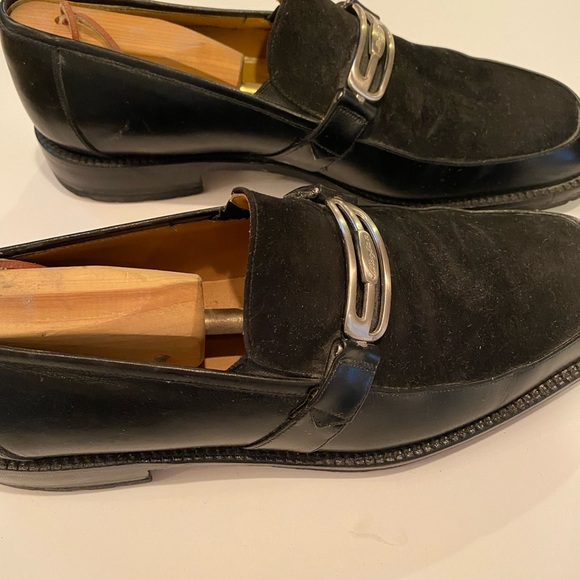 Mezalan black leather and suede loafers - Picture 3 of 4